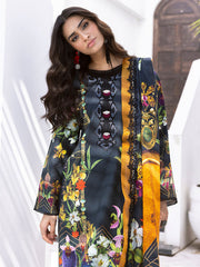 Palm Frond | 3 Pc Unstitched Leya Lawn By Roheenaz