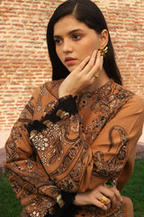 ROYA-D6 | 3Pc Unstitched Suit Winter Embroidered Khaddar By Zara Shahjahan