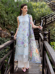 Daisy | 3 Pc Unstitched Embroidered Lawn Dahlia By Roheenaz