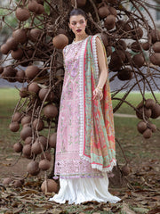 Peony | 3 Pc Unstitched Embroidered Lawn Dahlia By Roheenaz