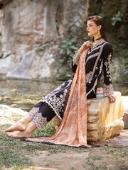 Celandine | 3 Pc Unstitched Embroidered Lawn Dahlia By Roheenaz