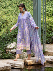 Aster | 3 Pc Unstitched Embroidered Lawn Dahlia By Roheenaz