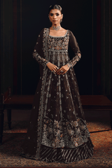 3-PC Unstitched Sequins Embroidered Raw Silk & Sharara SUROOR By Ramsha