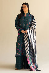 Reena-4A | 3Pc Unstitched Suit Prints Lawn Coco By Zara Shahjahan