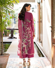 3-PC Unstitched Embroidered Lawn Astoria By Mushq | Rosea