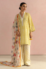 Ruby-9A | 3Pc Unstitched Suit Prints Lawn Coco By Zara Shahjahan