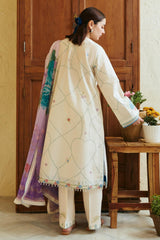 RUHI-10A | 3Piece Unstitched Coco Lawn By Zara Shahjahan