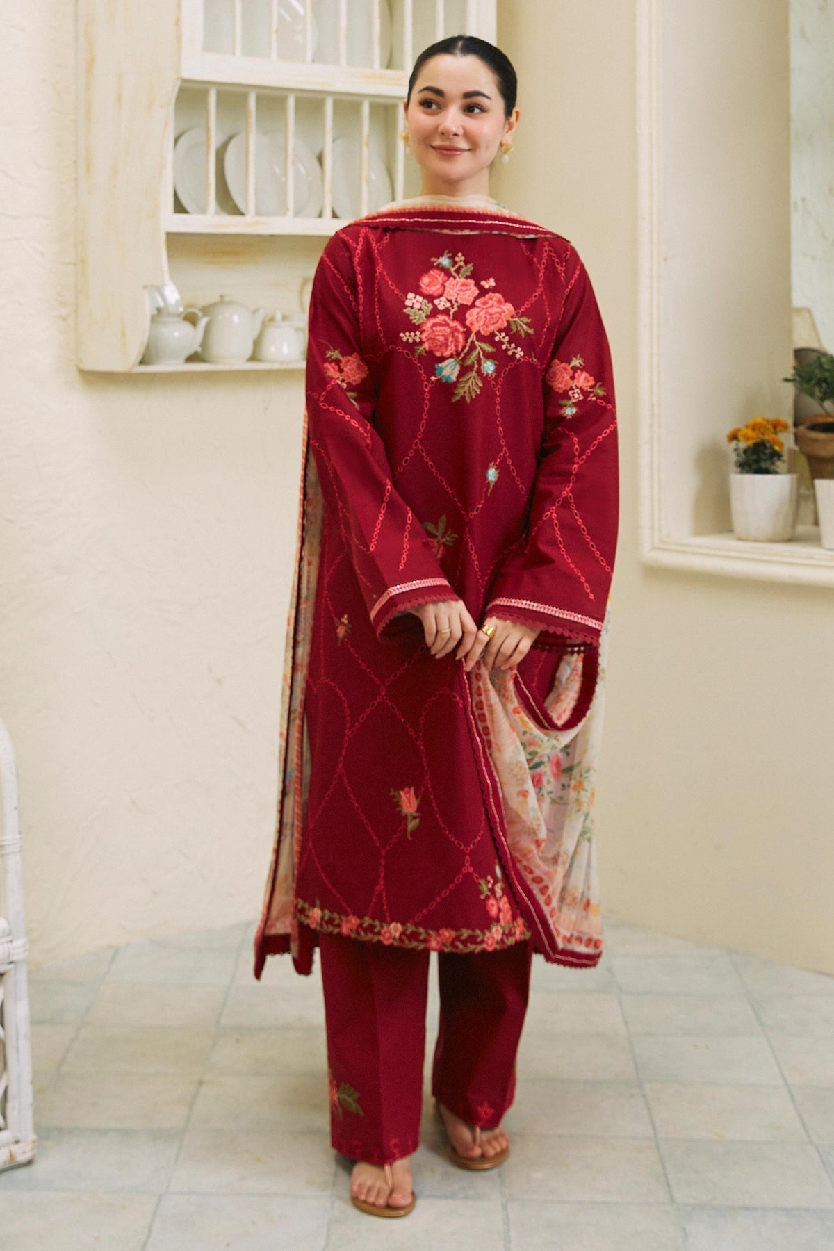 RUHI-10B | 3Piece Unstitched Coco Lawn By Zara Shahjahan