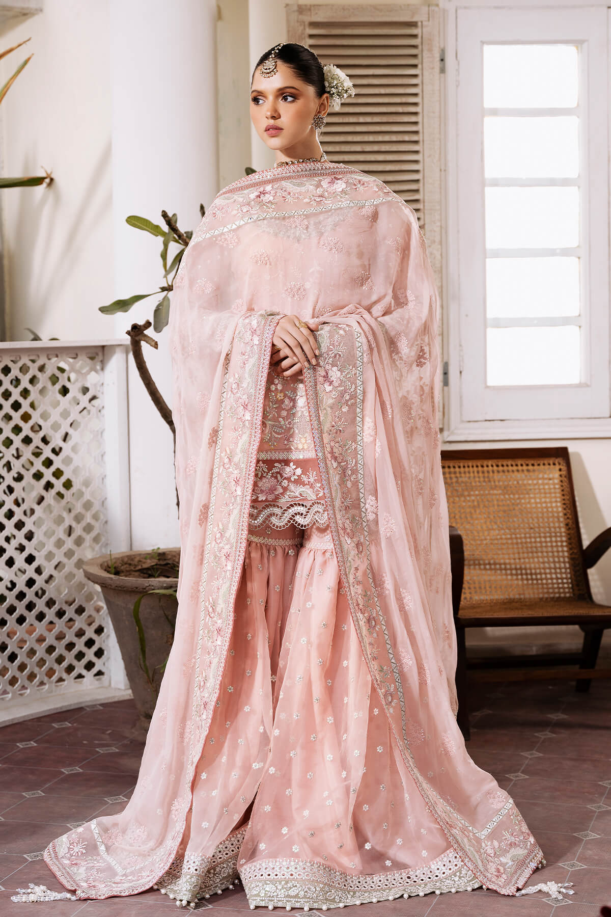 S-1080 Rosee | 3Pc Unstitched Suit Festive Luxury Chiffon Muse By Imrozia Premium