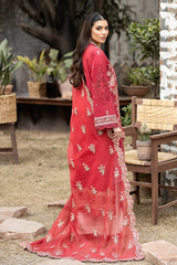 S.L 46 Amal | 3PC Unstitched Gulposh Luxury Lawn By Serene Premium