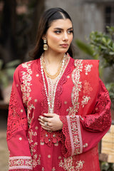 S.L 46 Amal | 3PC Unstitched Gulposh Luxury Lawn By Serene Premium