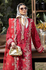 S.L 46 Amal | 3PC Unstitched Gulposh Luxury Lawn By Serene Premium