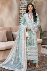 S.L 49 Mirha | 3PC Unstitched Gulposh Luxury Lawn By Serene Premium