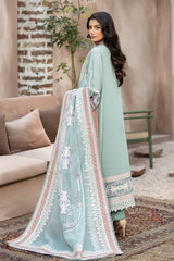 S.L 49 Mirha | 3PC Unstitched Gulposh Luxury Lawn By Serene Premium