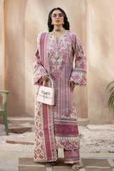 S.L 52 Abeer | 3PC Unstitched Gulposh Luxury Lawn By Serene Premium