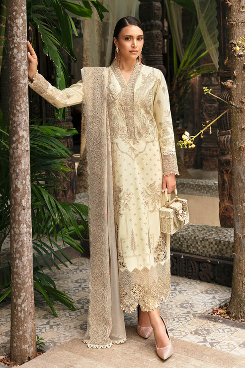 S.L 54 Aurélie | 3PC Unstitched Luxury Lawn REVE By Imrozia Premium