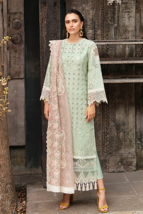 S.L 57 Elisé | 3PC Unstitched Luxury Lawn REVE By Imrozia Premium