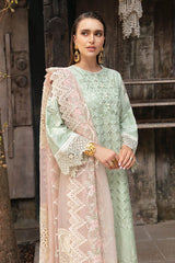 S.L 57 Elisé | 3PC Unstitched Luxury Lawn REVE By Imrozia Premium