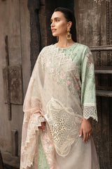 S.L 57 Elisé | 3PC Unstitched Luxury Lawn REVE By Imrozia Premium