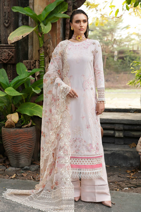 S.L 62 Règiné | 3PC Unstitched Luxury Lawn REVE By Imrozia Premium