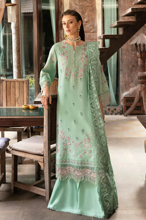 S.L 63 Maya | 3PC Unstitched Luxury Lawn REVE By Imrozia Premium