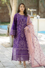 S.L 68 Gulzaar | 3PC Unstitched Embroidered Luxury Lawn By Imrozia Premium