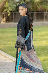 S.L 72 Jaanan | 3PC Unstitched Embroidered Luxury Lawn By Imrozia Premium