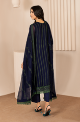 ZL 06 MAHAY | 3PC Unstitched Chiffon Edit Thread Work By Zarif