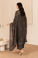 ZL 01 FAHIMA | 3PC Unstitched Chiffon Edit Thread Work By Zarif