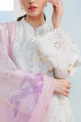 SILAS-5B | 3Pc Unstitched Suit Embroidered Lawn 25 Coco By Zarashahjahan