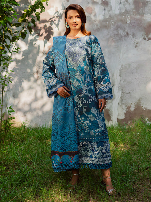 3-PC Unstitched Printed Khaddar Rang e Sarma By Parishay | SAR-01