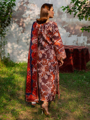 3-PC Unstitched Printed Khaddar Rang e Sarma By Parishay | SAR-02