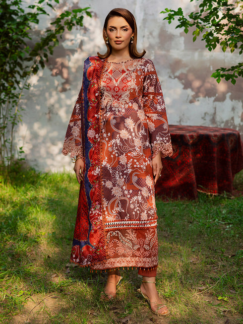 3-PC Unstitched Printed Khaddar Rang e Sarma By Parishay | SAR-02