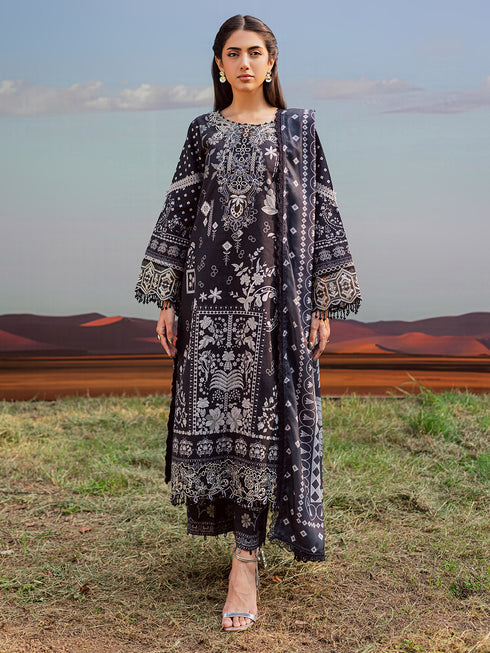 3-PC Unstitched Printed Khaddar Rang e Sarma By Parishay | SAR-07