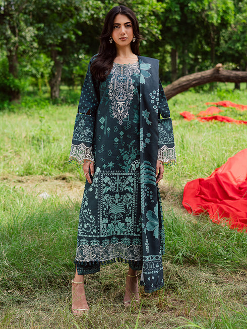 3-PC Unstitched Printed Khaddar Rang e Sarma By Parishay | SAR-08