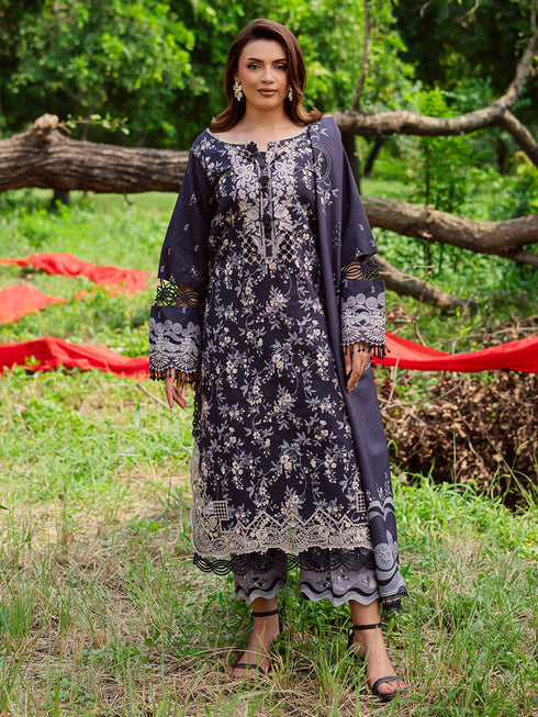 3-PC Unstitched Printed Khaddar Rang e Sarma By Parishay | SAR-12