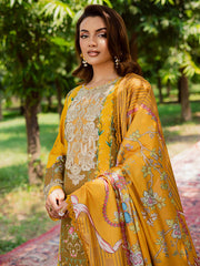 3-PC Unstitched Printed Khaddar Rang e Sarma By Parishay | SAR-14