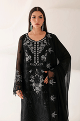 3-PC Unstitched Chiffon Embroidered Organza SATRANGI By Ramsha