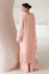 3-PC Unstitched Chiffon Embroidered Organza SATRANGI By Ramsha