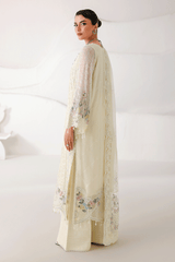 3-PC Unstitched Chiffon Embroidered Organza SATRANGI By Ramsha