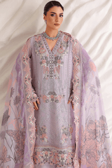 3-PC Unstitched Chiffon Embroidered Organza SATRANGI By Ramsha