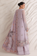 3-PC Unstitched Chiffon Embroidered Organza SATRANGI By Ramsha