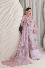3-PC Unstitched Chiffon Embroidered Organza SATRANGI By Ramsha