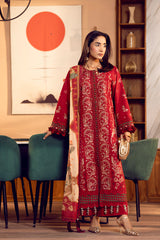 3-PC Unstitched Embroidered Lawn Suit Sunday Bloom By Tana Bana | SE - 03