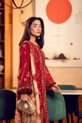 3-PC Unstitched Embroidered Lawn Suit Sunday Bloom By Tana Bana | SE - 03