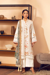 3-PC Unstitched Embroidered Lawn Suit Sunday Bloom By Tana Bana |  SE - 04