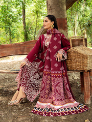 SEREIN | 3Pc Unstitched Suit Linen Winter 24 Hazel By Mahnur