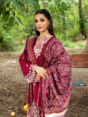 SEREIN | 3Pc Unstitched Suit Linen Winter 24 Hazel By Mahnur