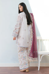 SERENE-2B | 3Pc Unstitched Suit Embroidered Lawn 25 Coco By Zarashahjahan