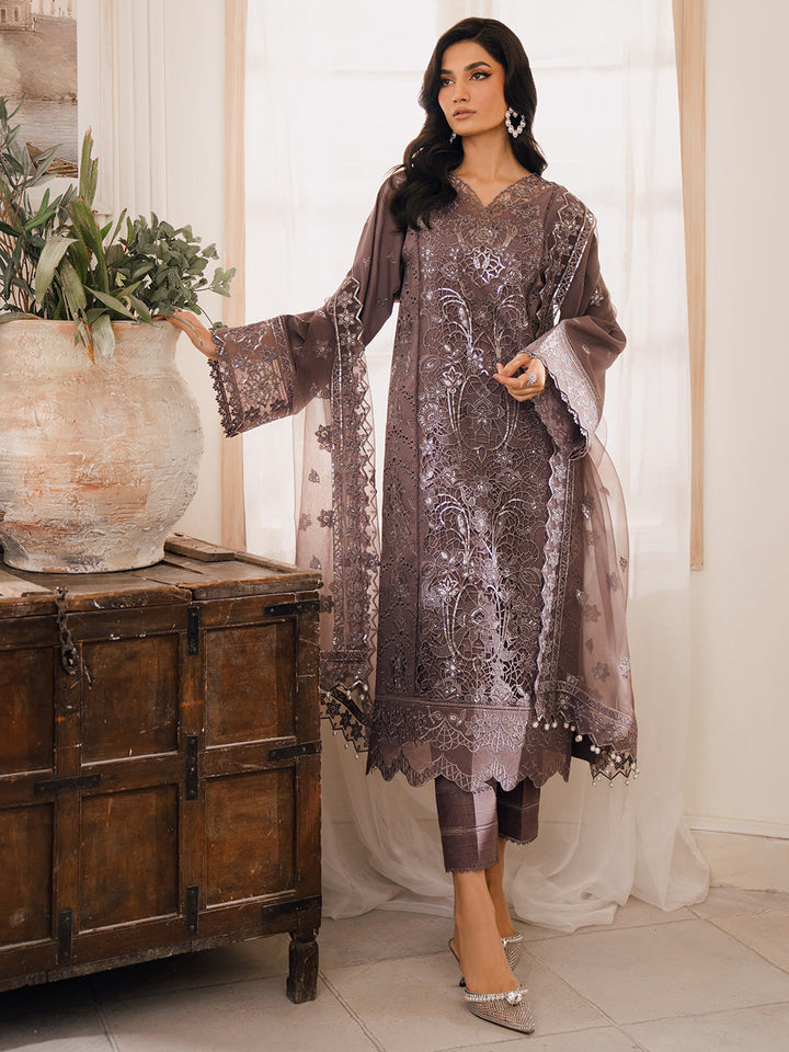 07-SEVGI | 3 PC Unstitched Luxury Lawn NAQSH By Binilyas